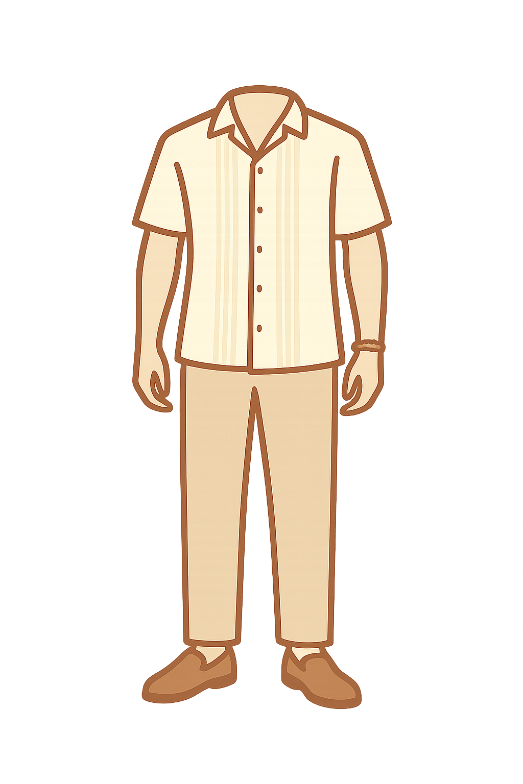 Camisa tipo guayabera